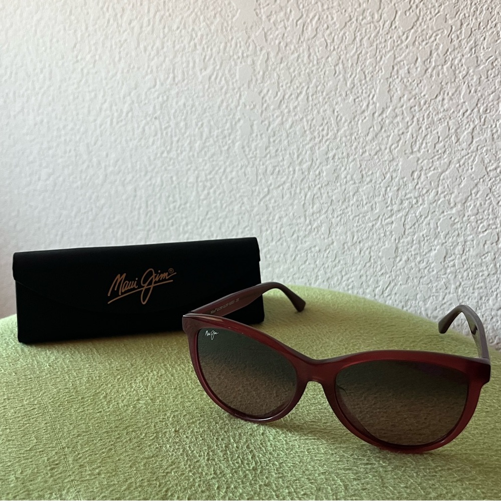 Maui Jim Raspberry Cat Eye Sunglasses